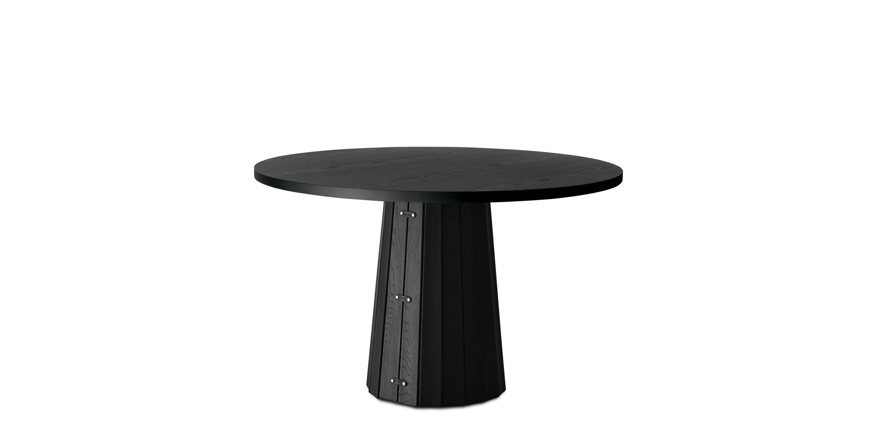 Container Table round with Bodhi cover black 